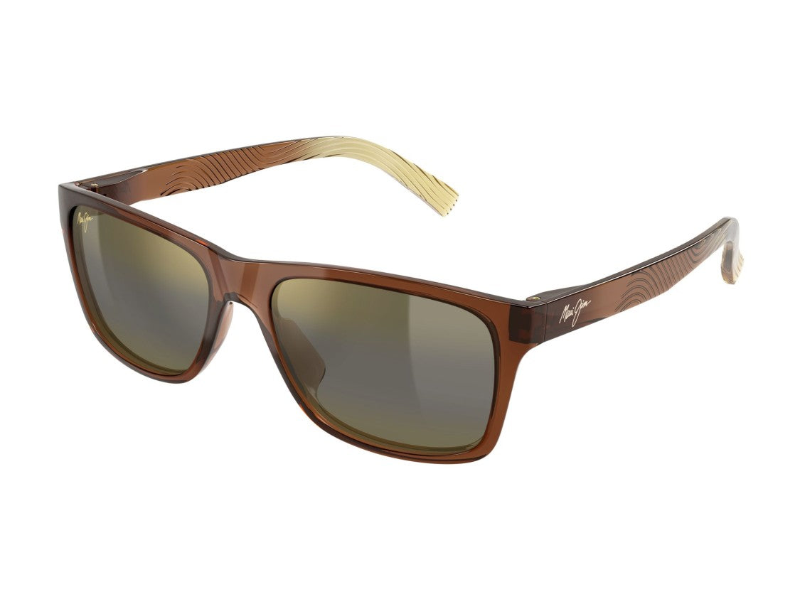 Maui Jim Brown Mj0345s Translucent Square Sunglasses