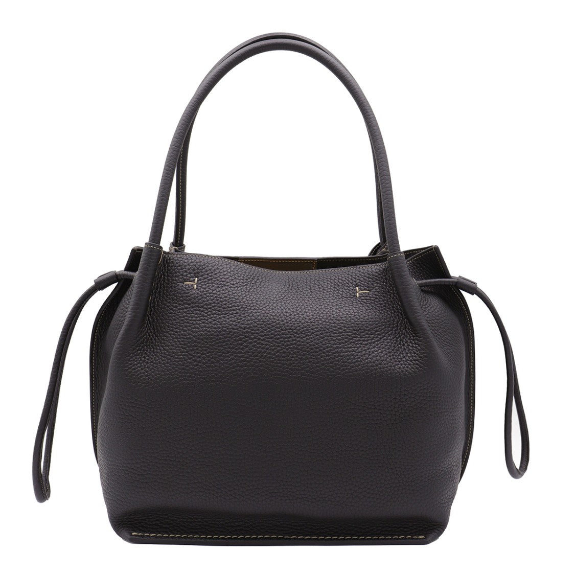 Tod's Black Leather Buz Totes