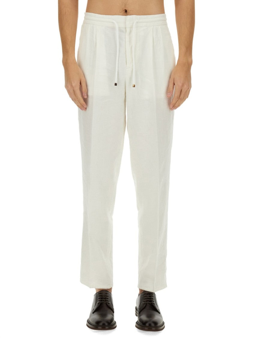Brunello Cucinelli Relaxed Fit Linen Pants
