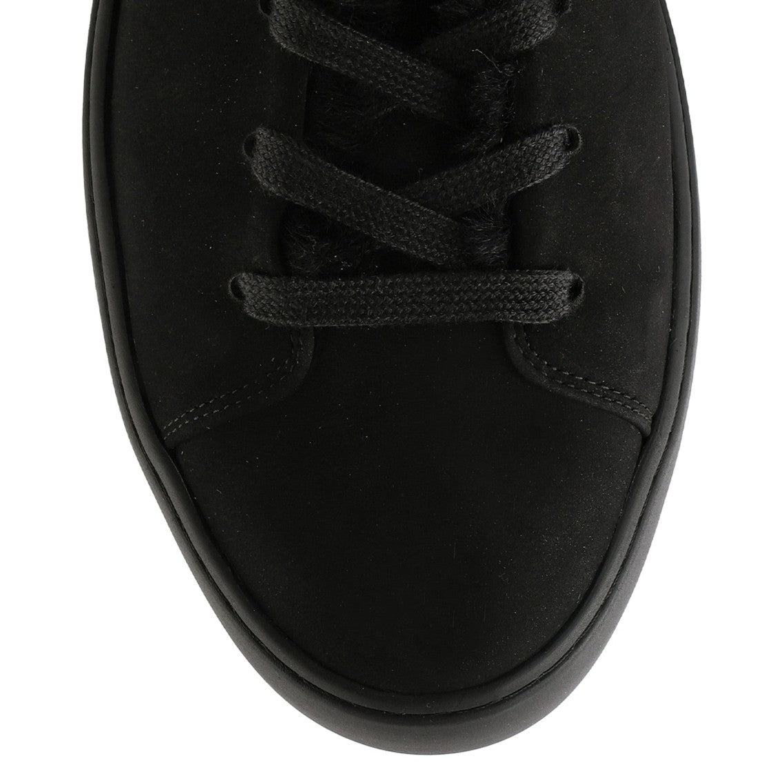 Högl Black Teddy Nubuck Sheepskin Lining Winter Ankle Boots