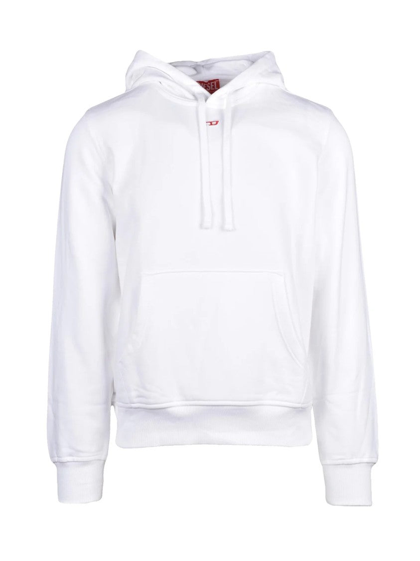Diesel Classic Pullover Hooded Sweatshirt With Functional Kangaroo Pocket