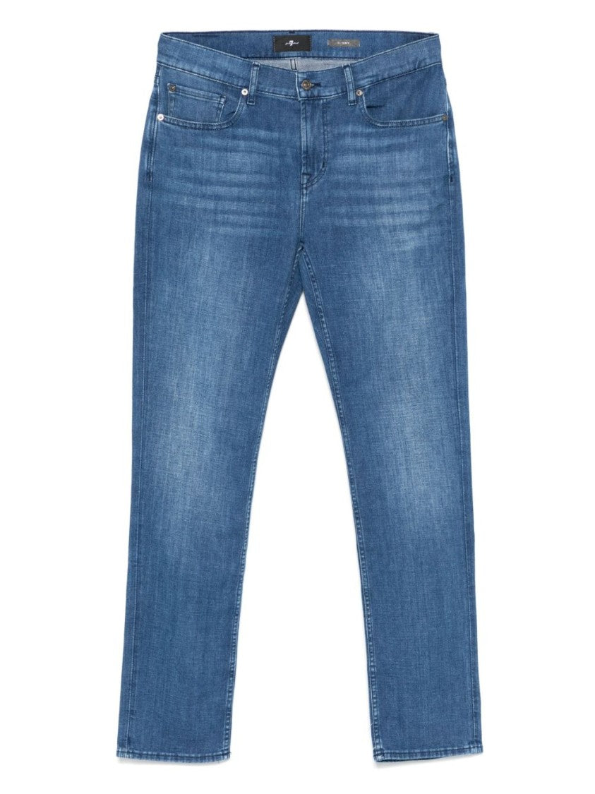 7 For All Mankind Classic Indigo Blue Denim Jeans