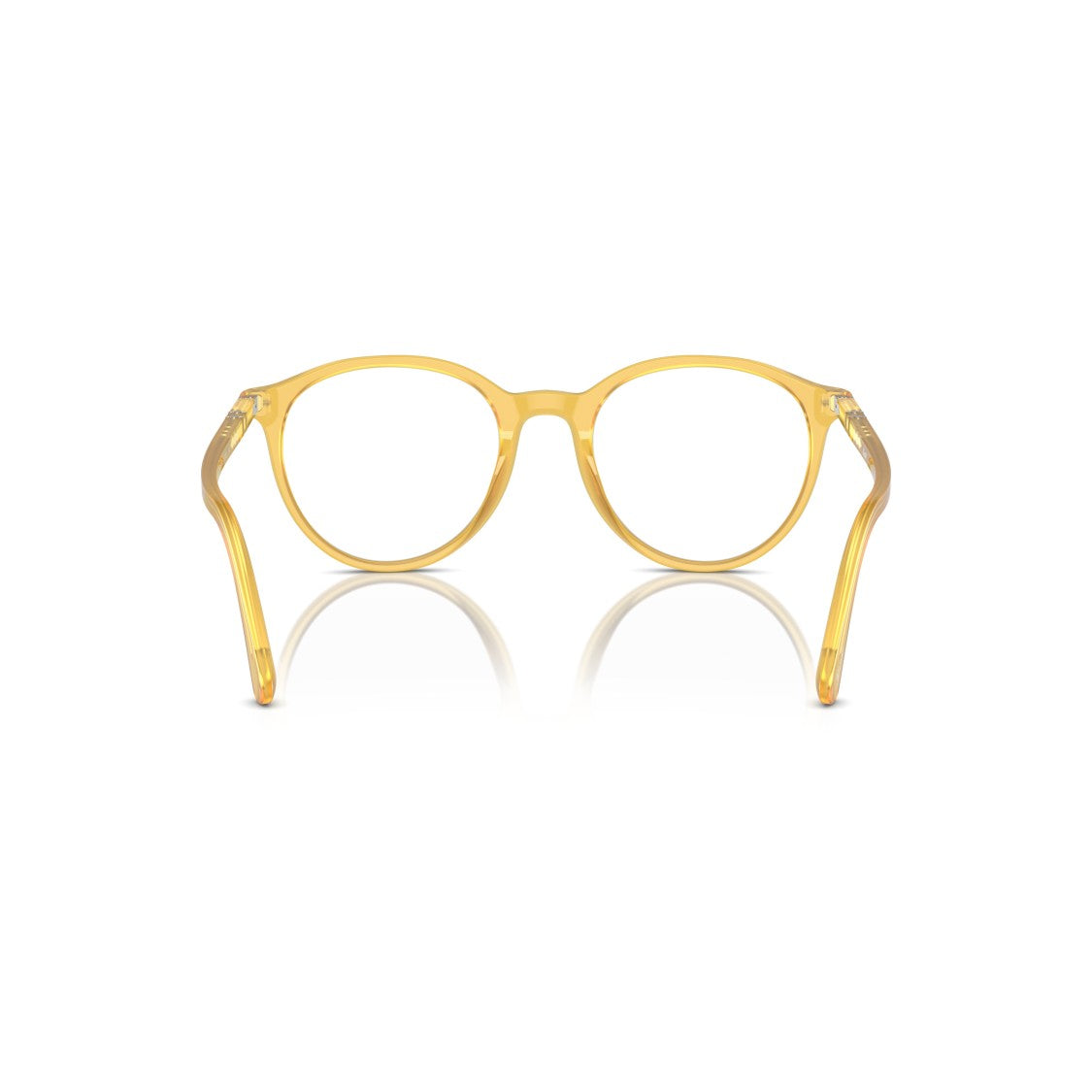 Persol 0Po3353v Translucent Yellow Acetate Eyeglasses With Rounded Shape