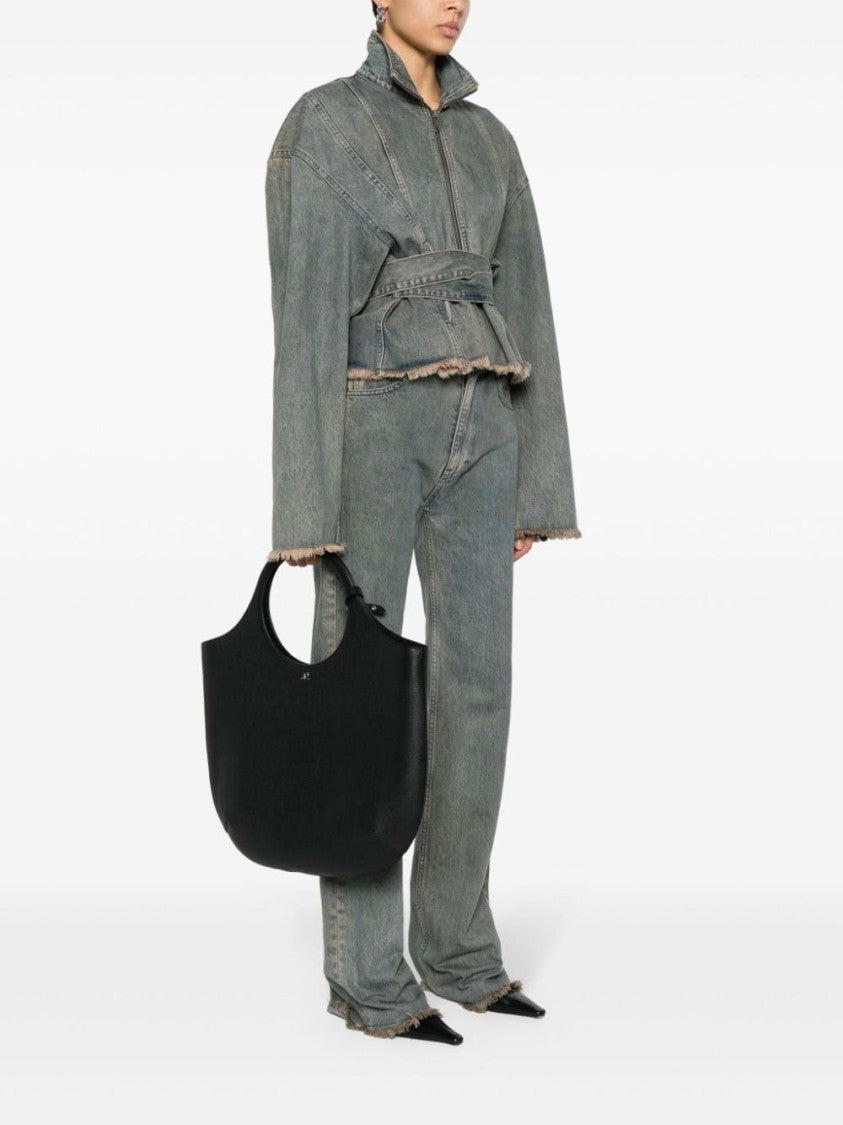 Courrèges Pebbled Leather Handbag