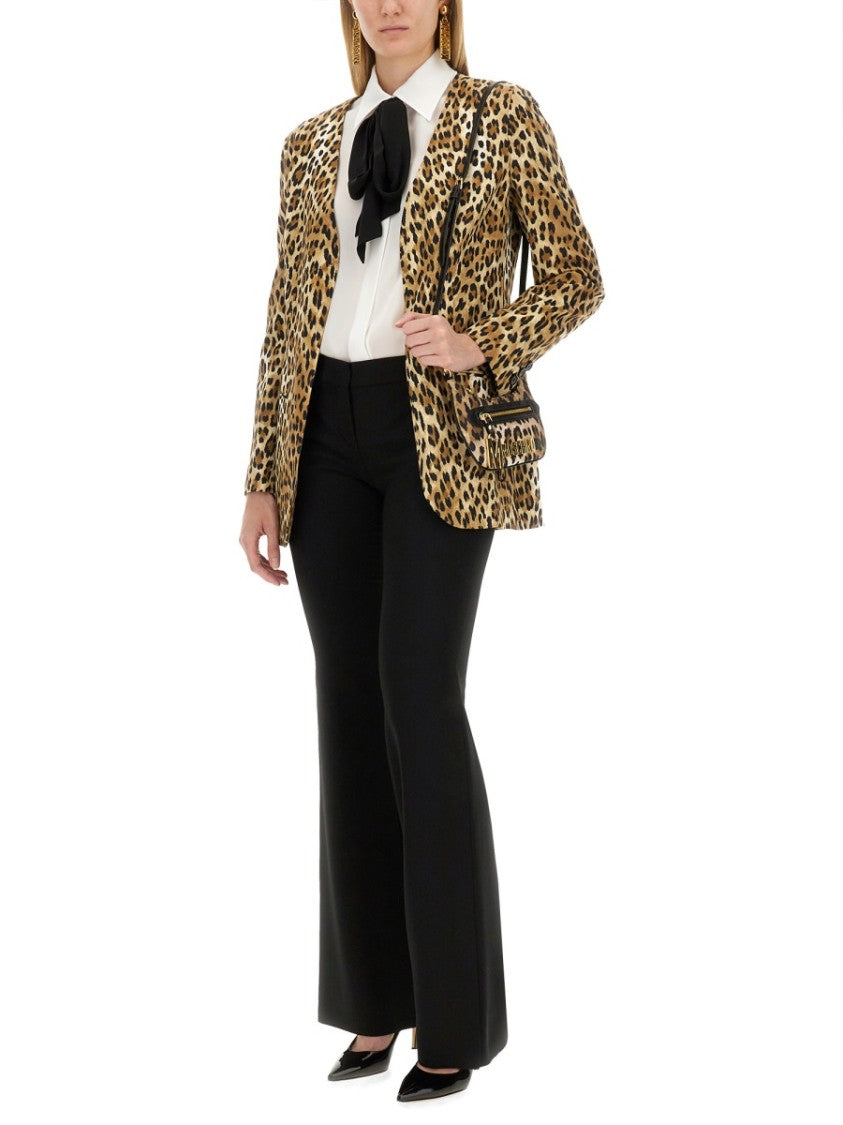 Moschino Jacket With Animal Pattern