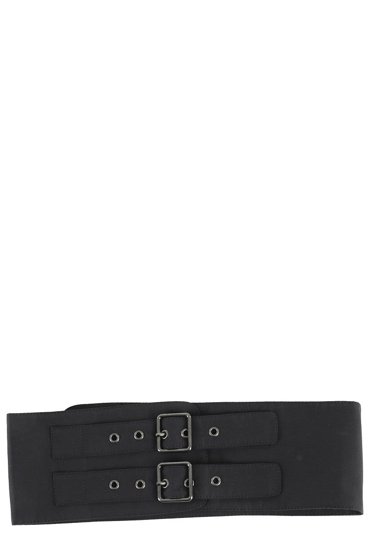 The Andamane Double Strap Black Belt With Buckle
