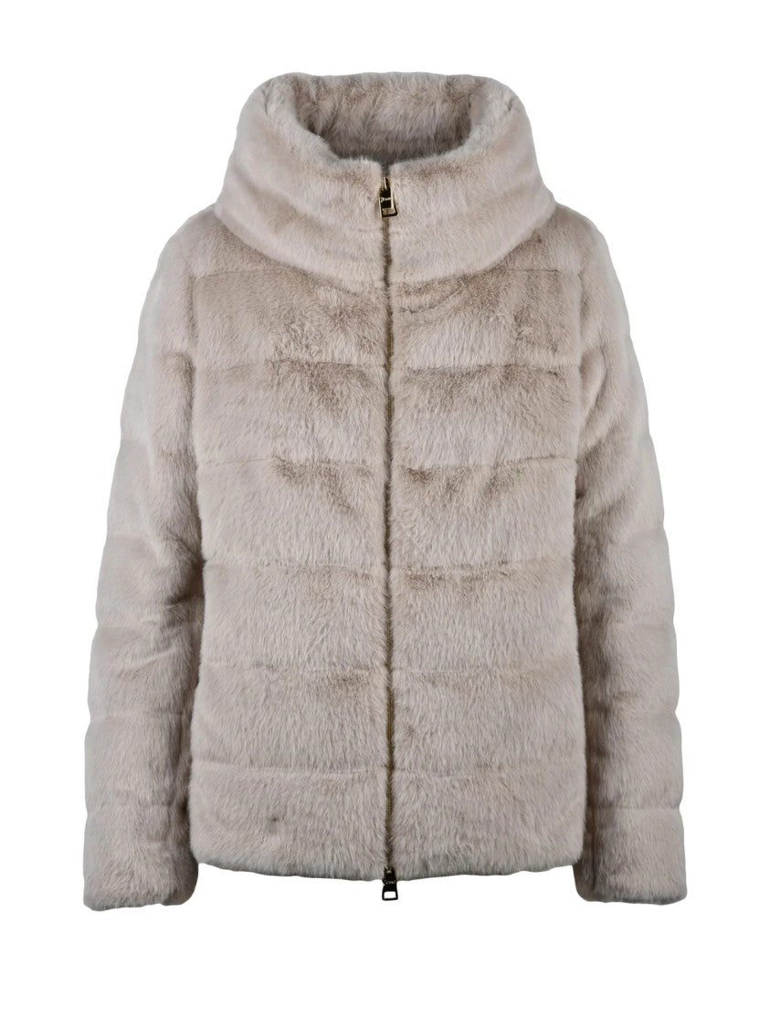 Herno Beige Polyester Eco Jacket