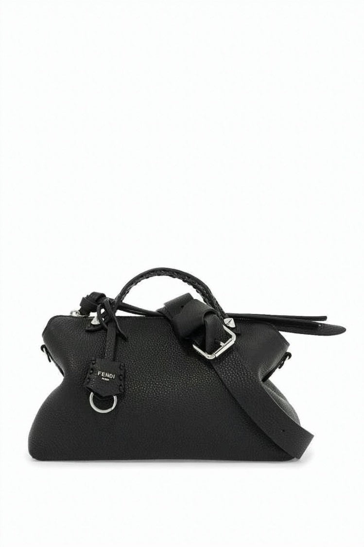 Fendi Soft Leather Medium Bag With Textured Surface