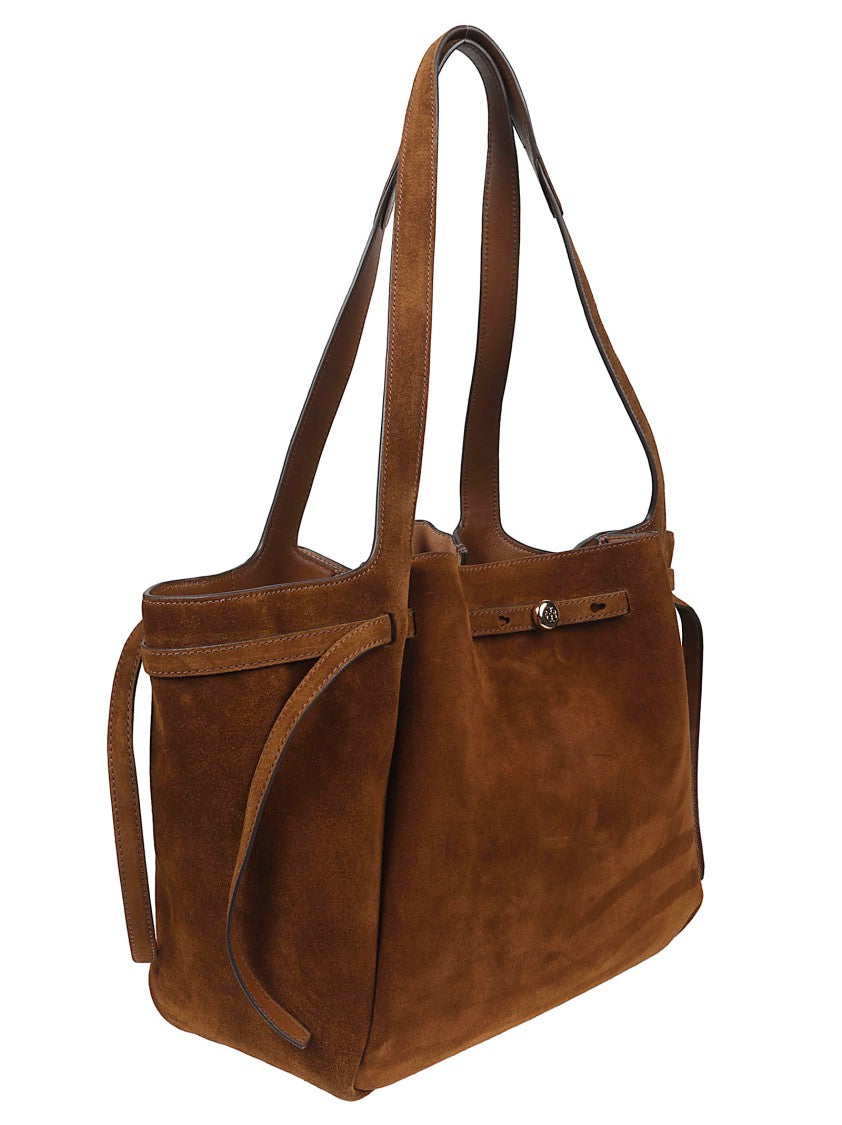 Tory Burch Romy Suede Structured Tote Bag