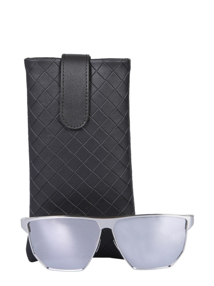 Bottega Veneta Sleek Modern Sunglasses With Struzzo Frame