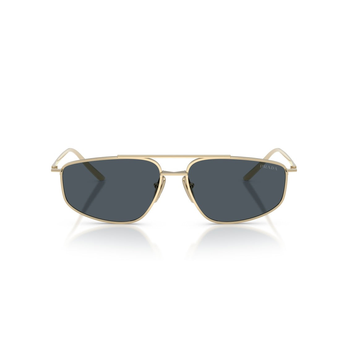 Prada 0Pr C51s Gold Metal Frame Sunglasses