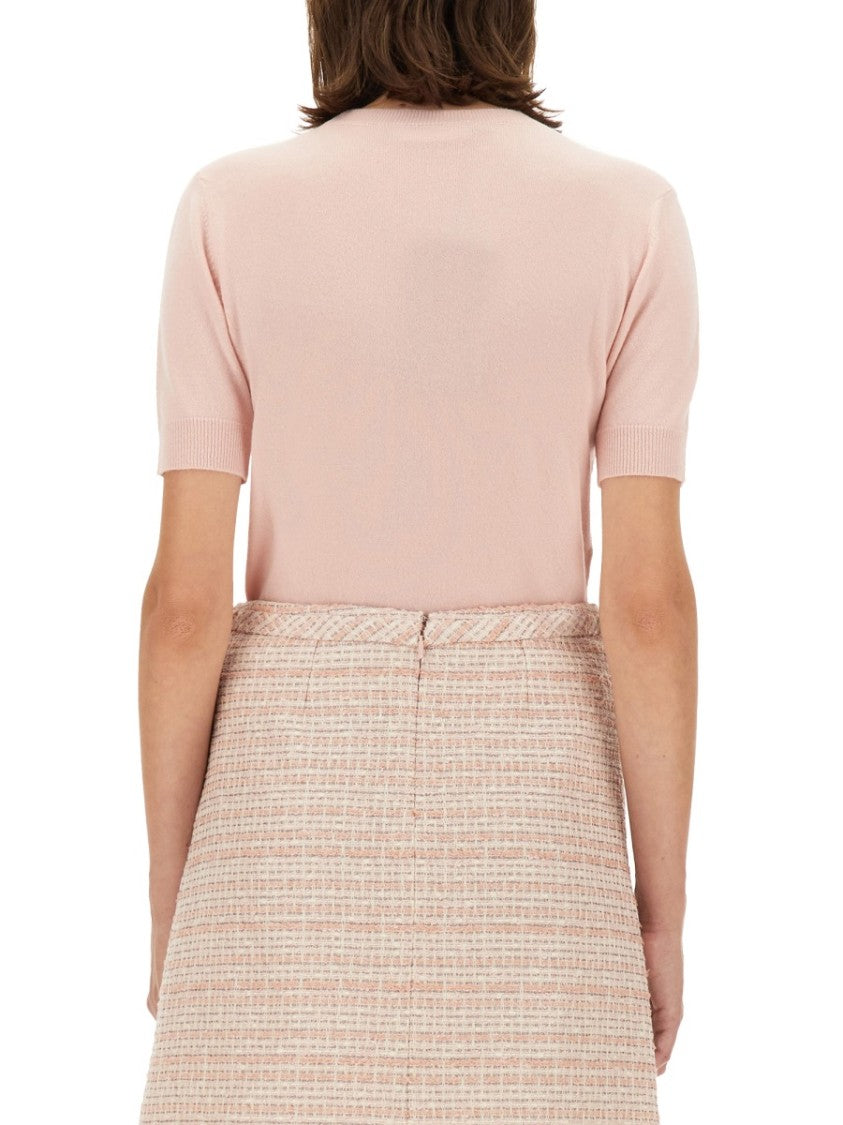 Versace Cashmere Blend Knit Top