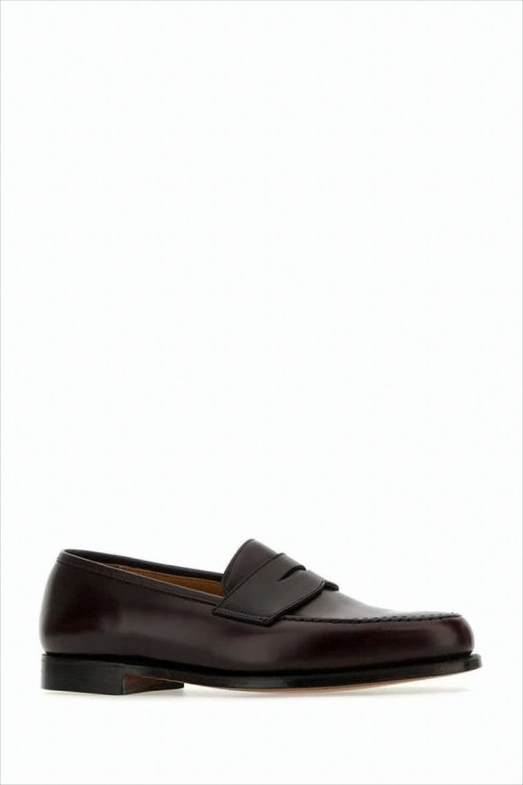 Crockett & Jones Polished Leather Loafer With Classic Penny Strap