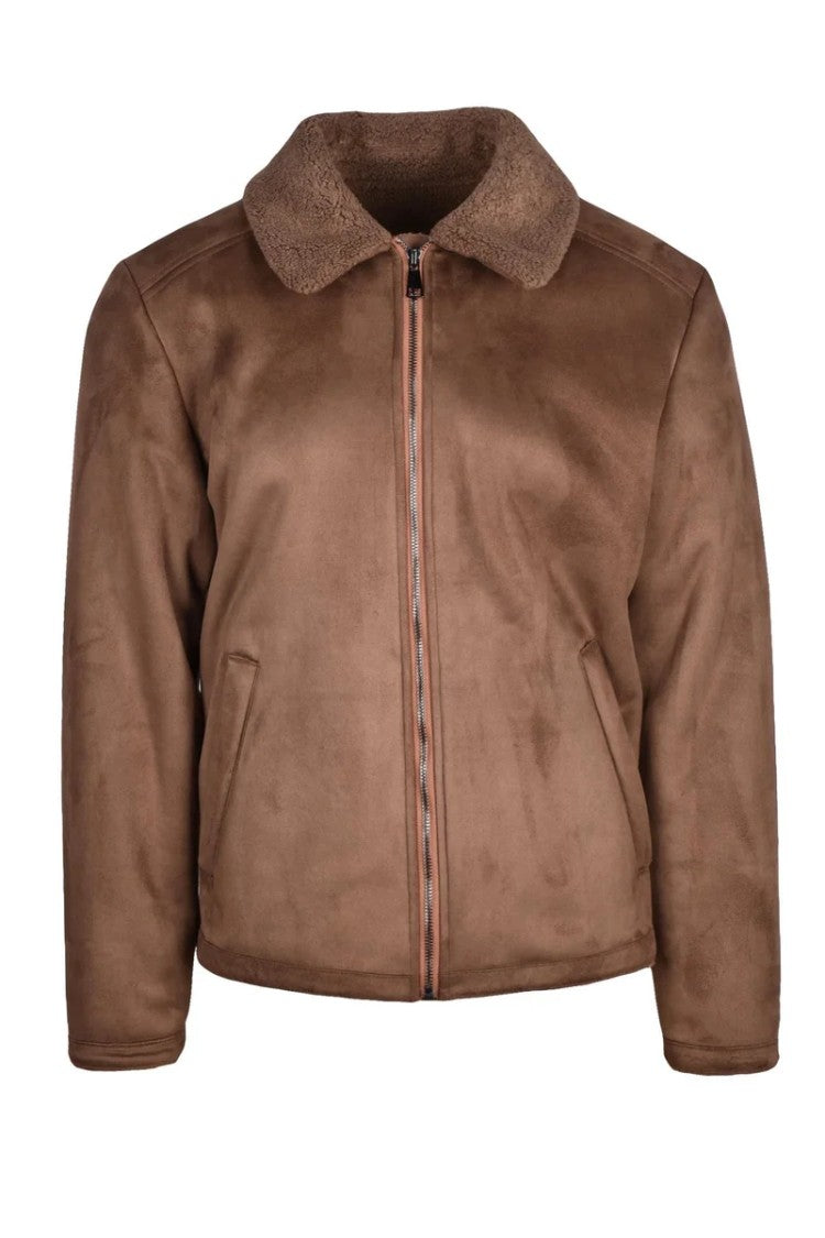 Luca Bertelli Eco Jacket Plush - Brown
