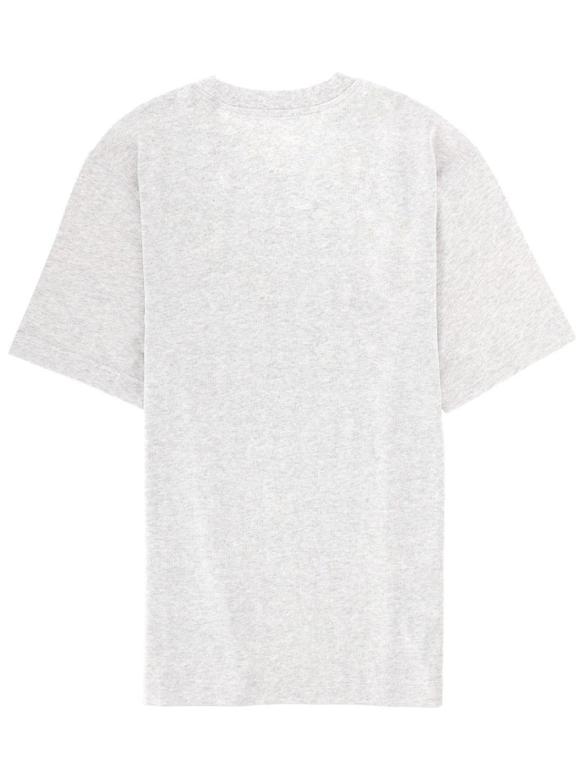 Jacquemus Gros Grain Light Grey Patch Cotton T-Shirt