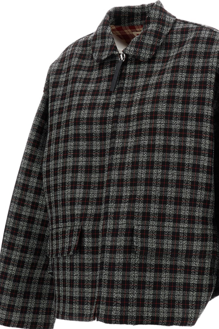 Marni Multicolored Check Wool Jacket