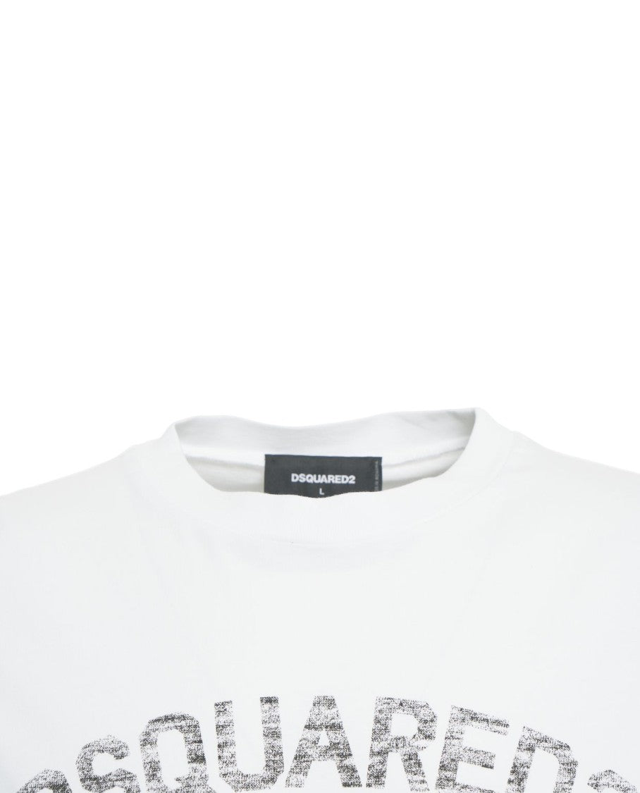 Dsquared2 Relaxed Fit White T-Shirt