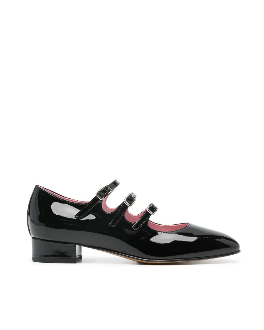 Carel Paris Ariana Black Patent Leather Mary Jane Shoes