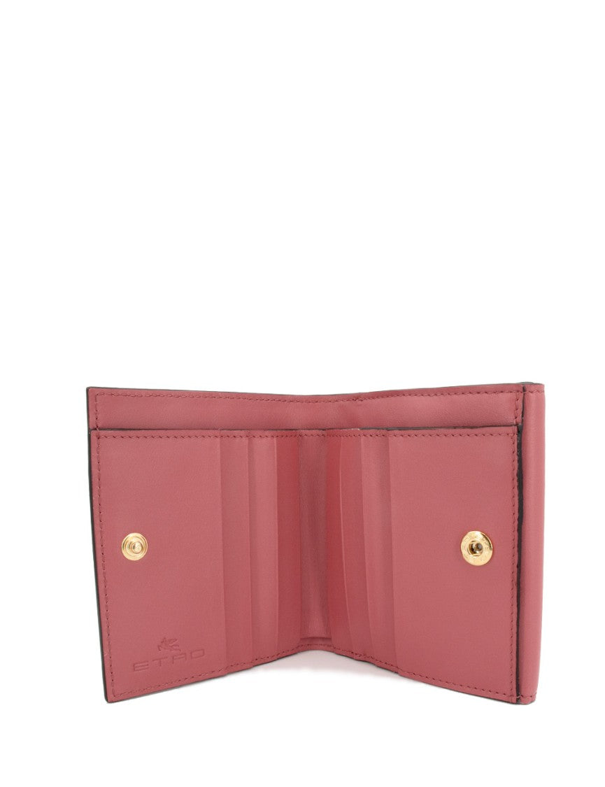 Etro Pegasus Embellishment Leather Wallet