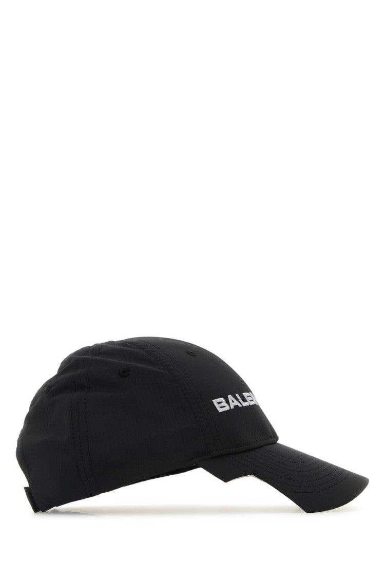 Balenciaga Black Stretch Polyester Baseball Cap