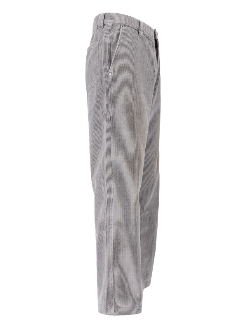 Mfpen Tailored Grey Trousers With Minimalist Silhouette
