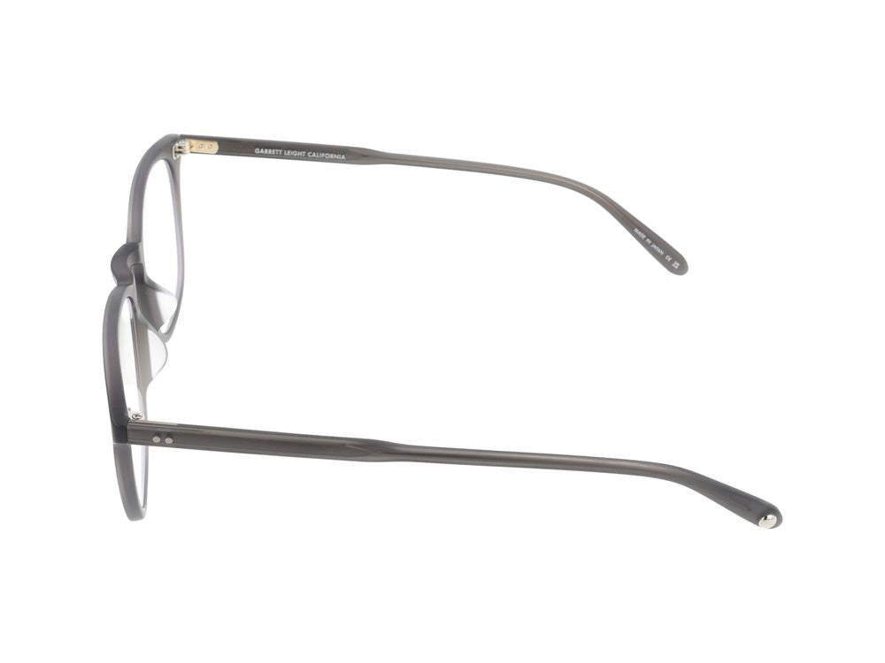 Garrett Leight Matte Grey Crystal Translucent Optical Glasses