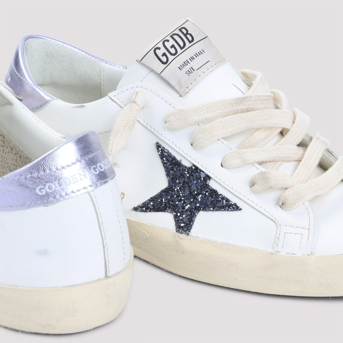 Golden Goose White Cow Leather Superstar Sneakers
