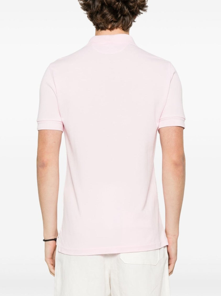 Tom Ford Light Pink Polo Shirt With Front Button Placket