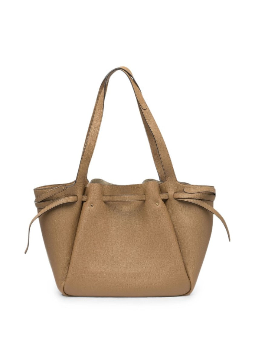 Tory Burch Romy Pebbled Leather Wide Strap Tote Bag