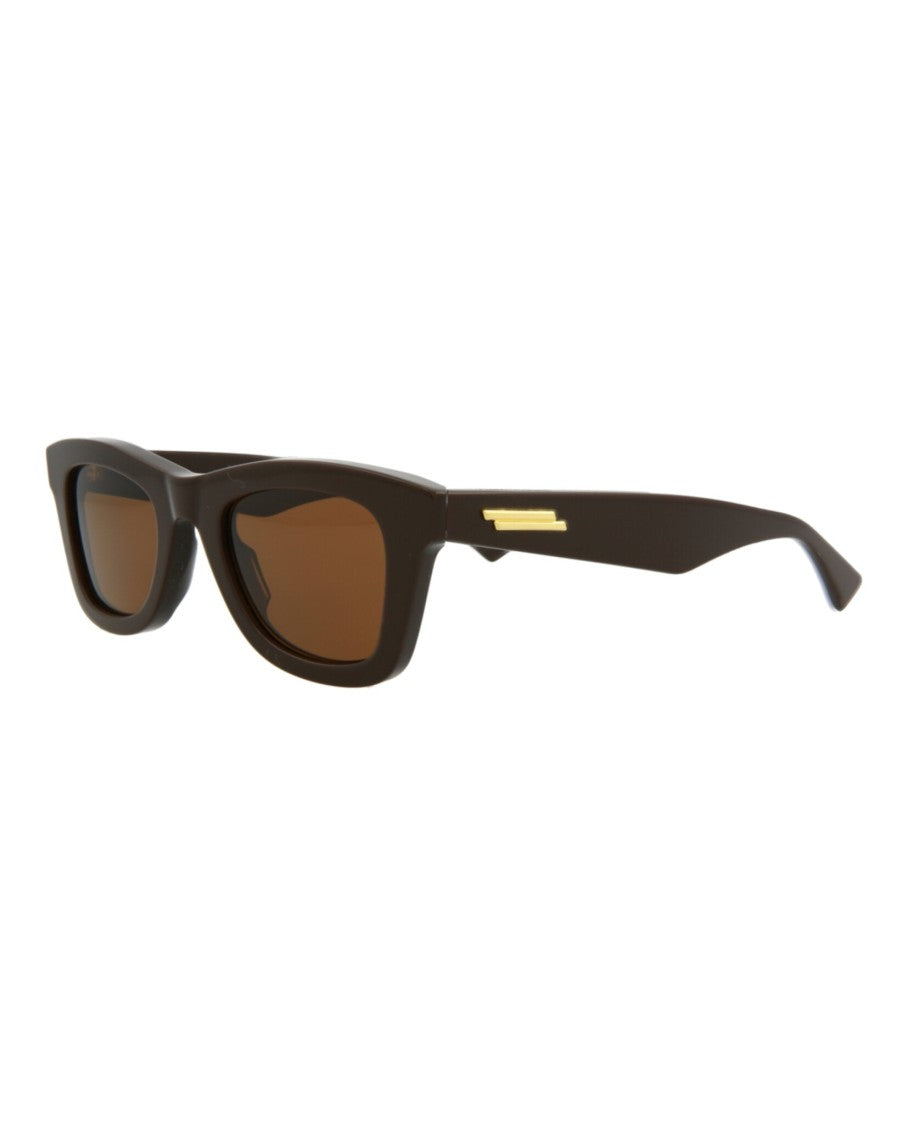 Bottega Veneta Square-Frame Acetate Sunglasses With Saddle Nose Bridge