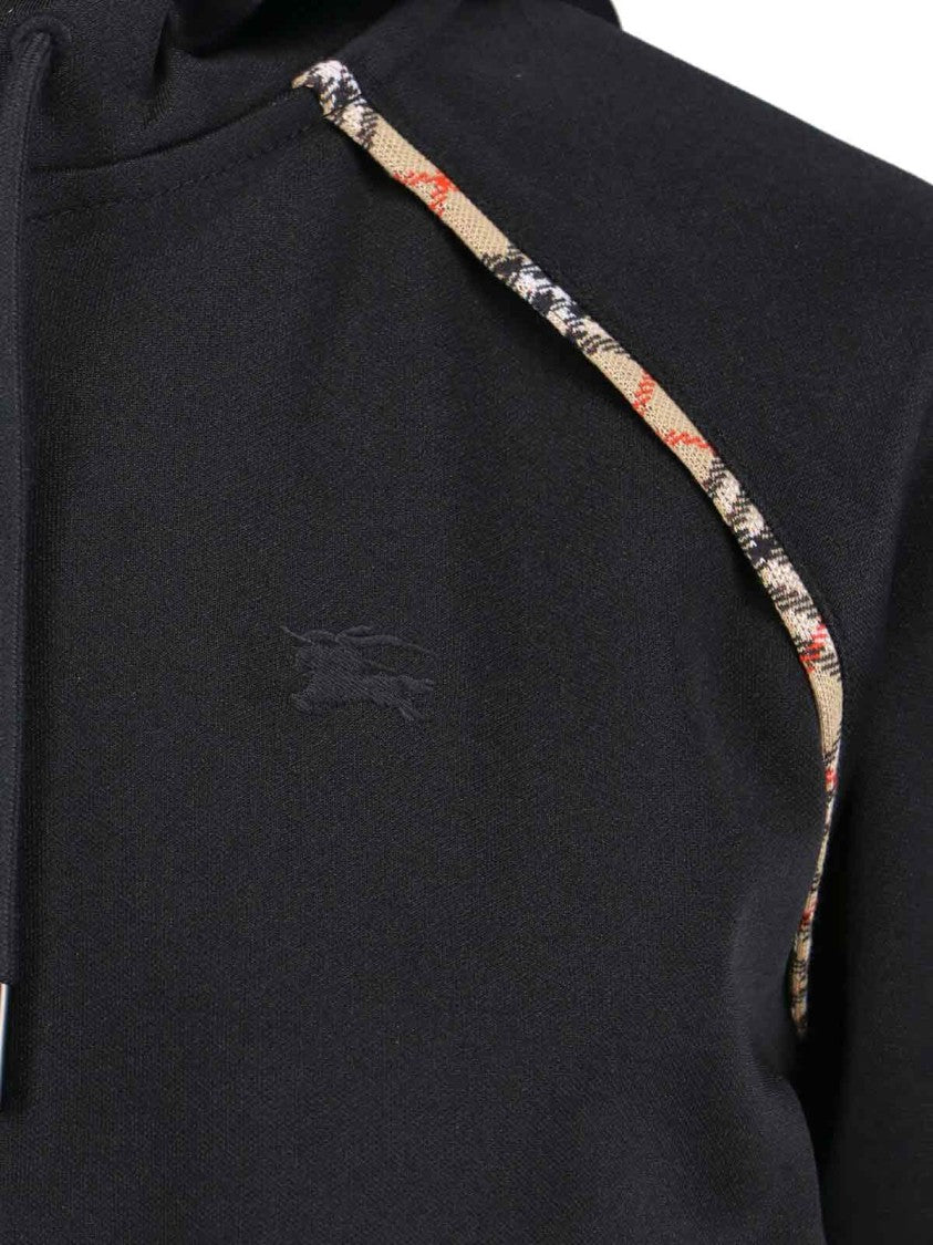 Burberry Black Cotton Blend Hoodie