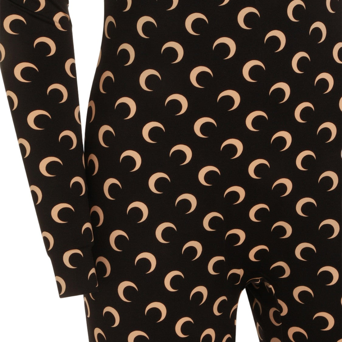 Marine Serre Crescent Moon Pattern Form-Fitting Jumpsuit