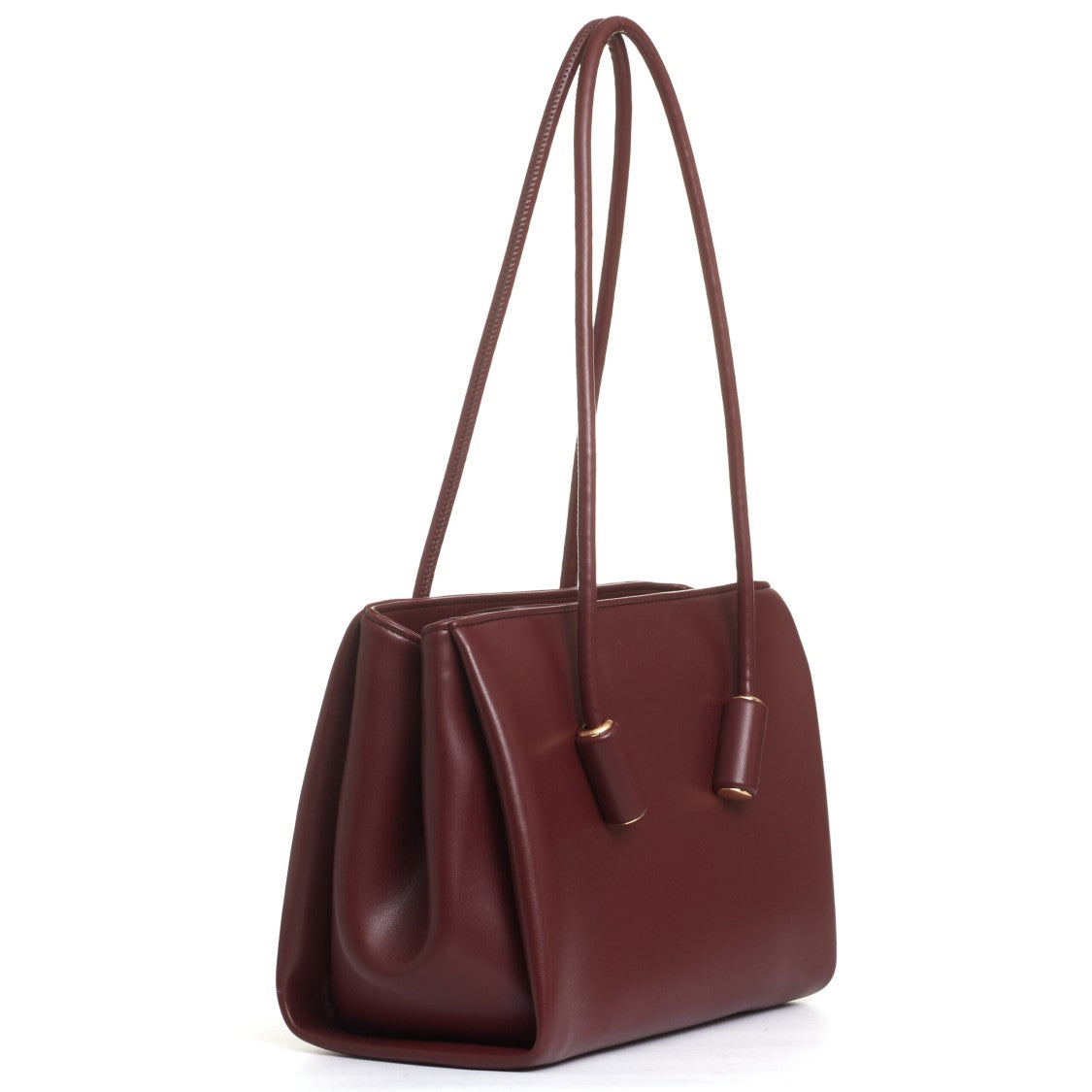 Themoirè Burgundy Eco-Leather Bag