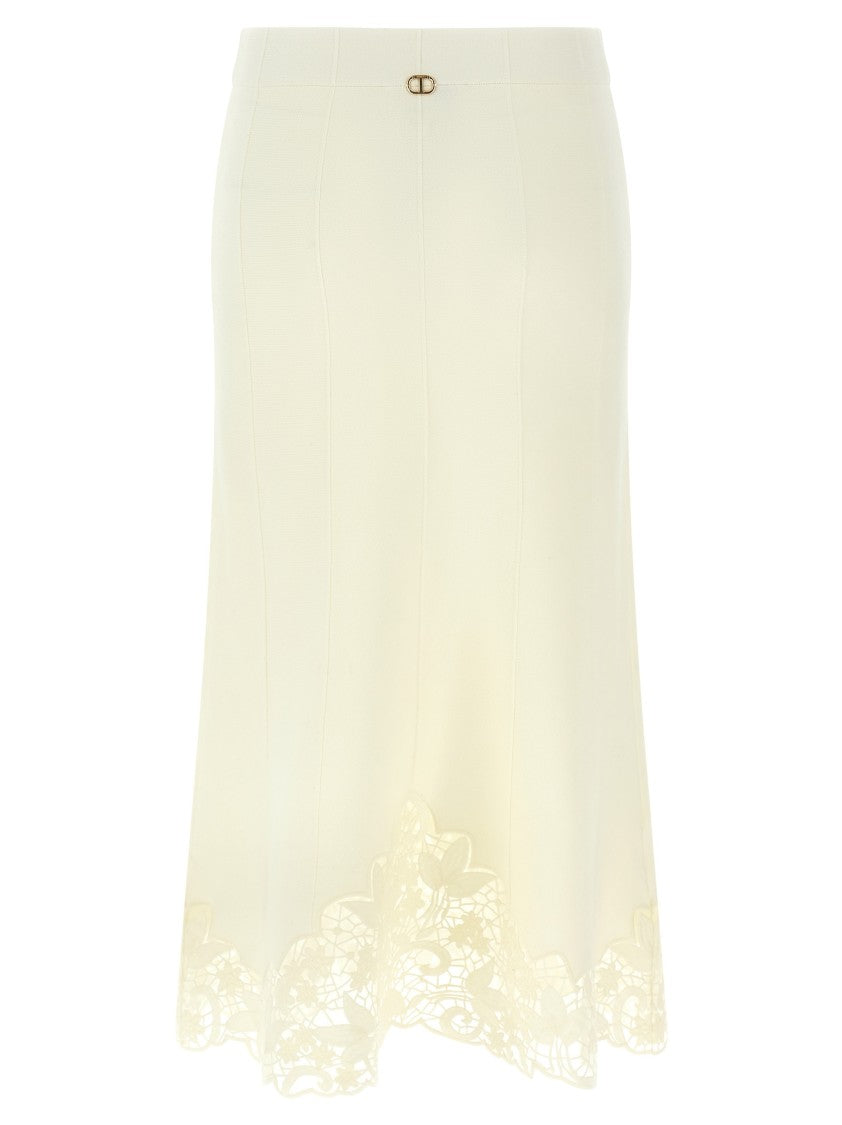 Twin-Set Organza Insert Skirt