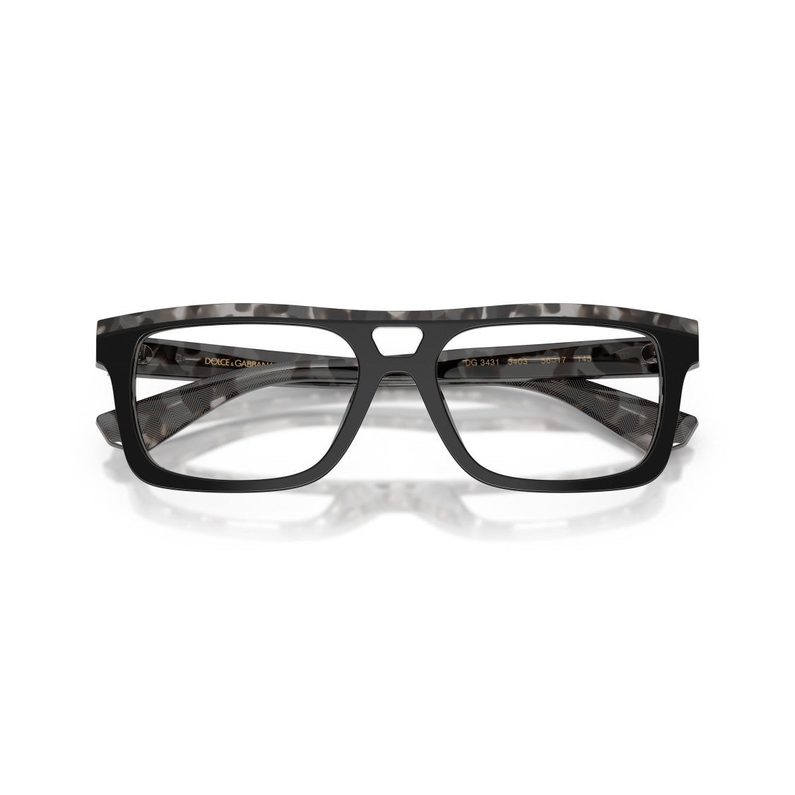 Dolce & Gabbana 0Dg3431 Bold Rectangular Frame Eyeglasses