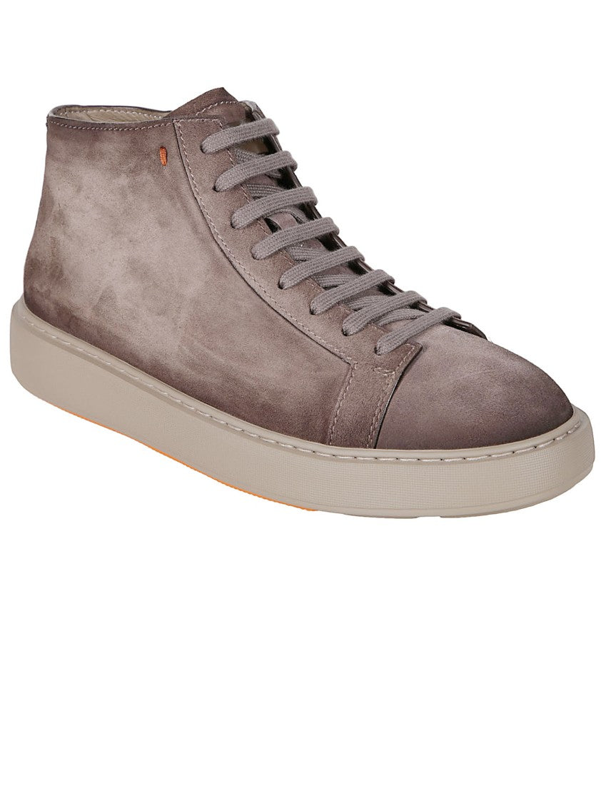 Santoni Mid-Top Sneakers With Matte Finish