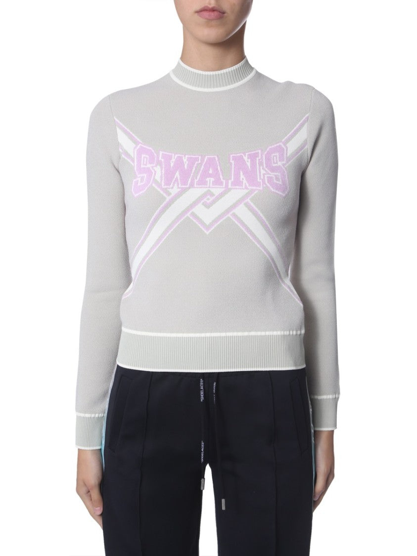 Off-White Slim Fit Cropped Sweater