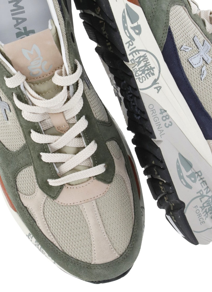 Premiata Mase25 8015 Suede-Blend Sneakers