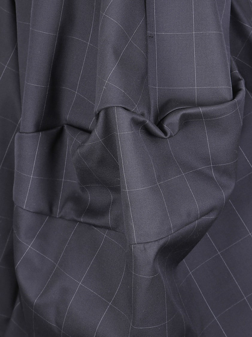 Comme Des Garçons Asymmetrical Wide Skirt With Elastic Waistband And Drawstring