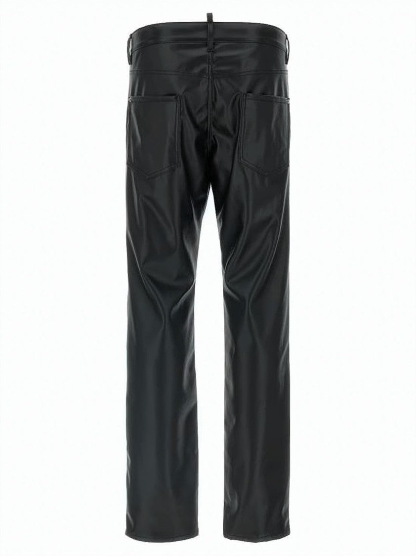 Dsquared2 Straight-Legged Trousers With Smooth Finish And Five-Pocket Design