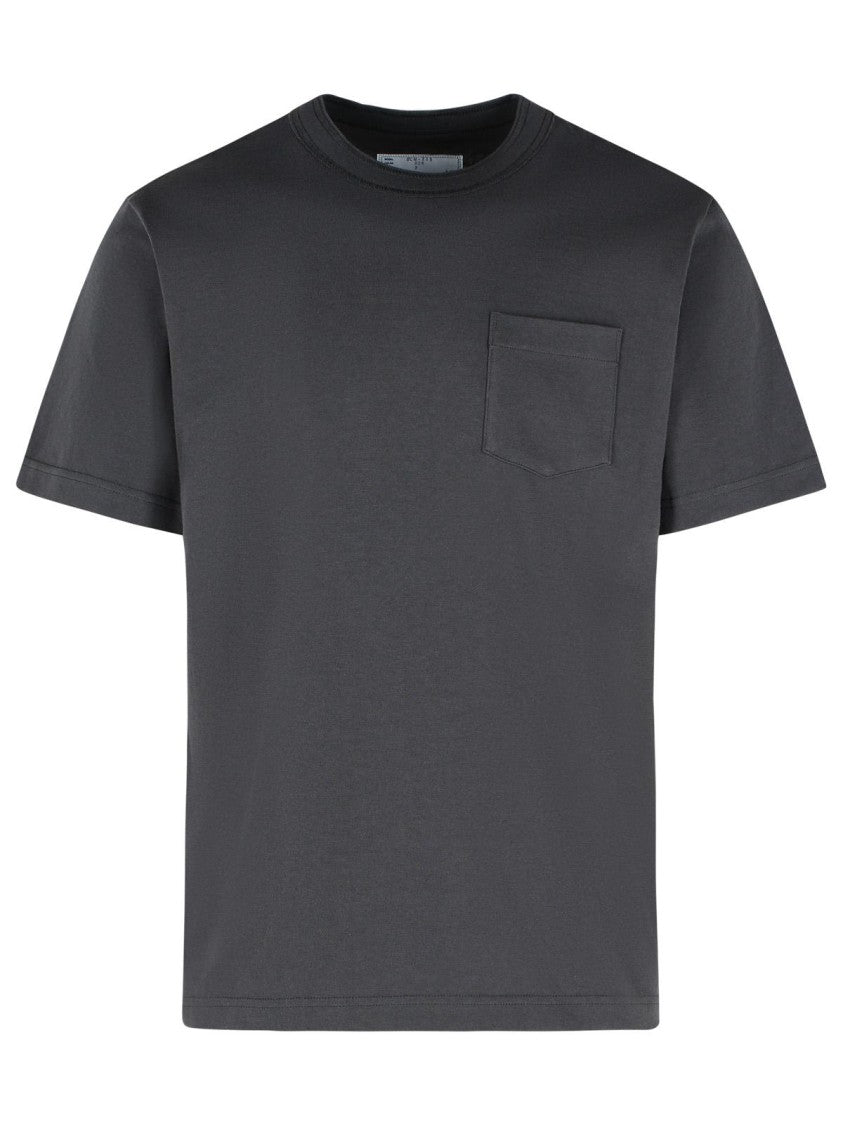 Sacai Gray Cotton T-Shirt