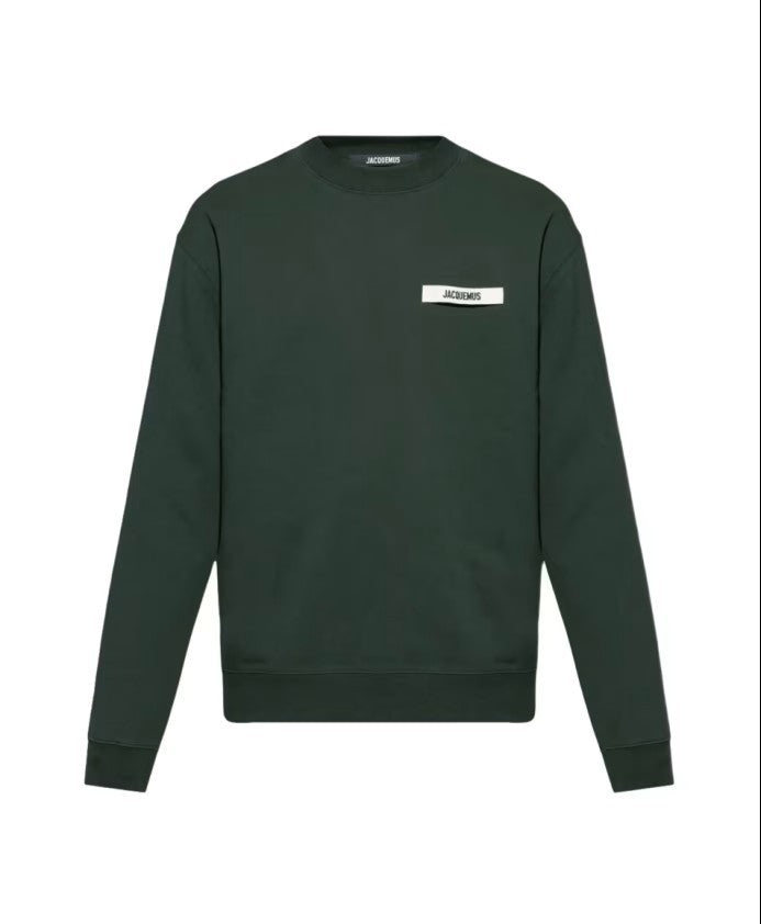 Jacquemus Gros-Grain Textured Long-Sleeved Sweatshirt