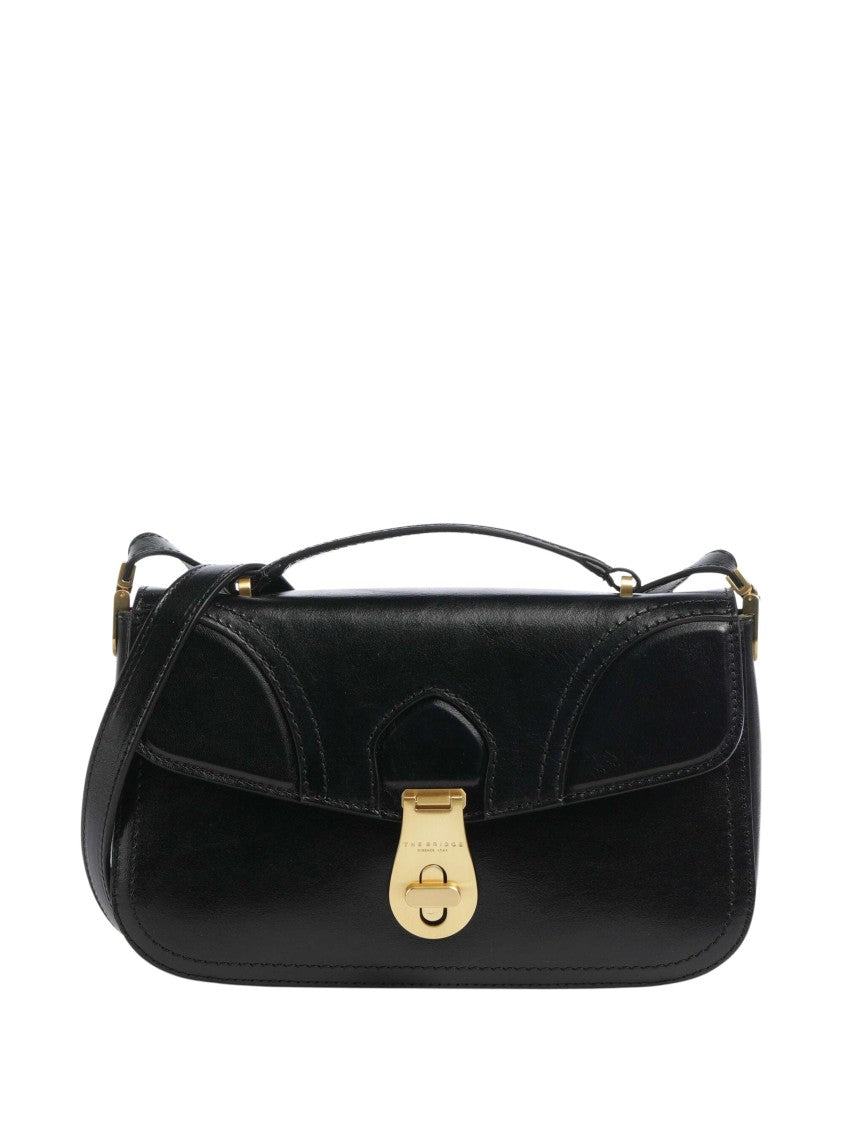 The Bridge Sleek Rectangular Shoulder Bag In Fine Grain Leather