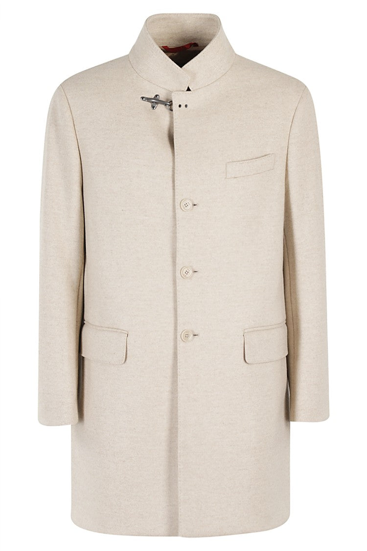 Fay Beige Tailored Coat