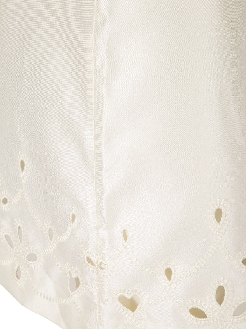 Chloé Tailored Skirt With Intricate Hem Cut-Outs