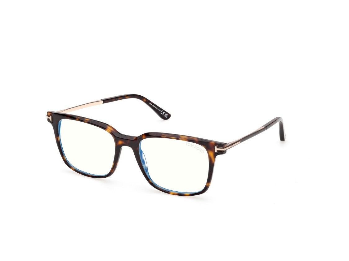 Tom Ford Tortoiseshell Ft6124-B Square Eyeglasses