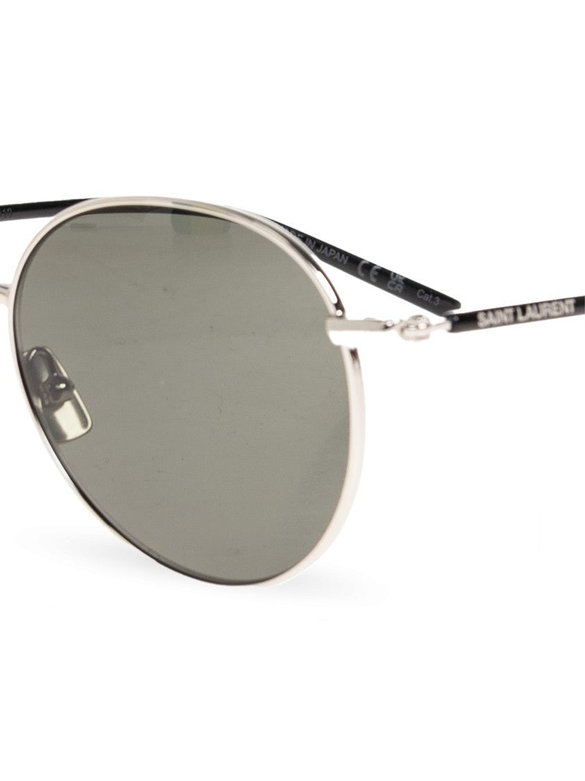 Saint Laurent Silver Ysl Sl 865 Sunglasses