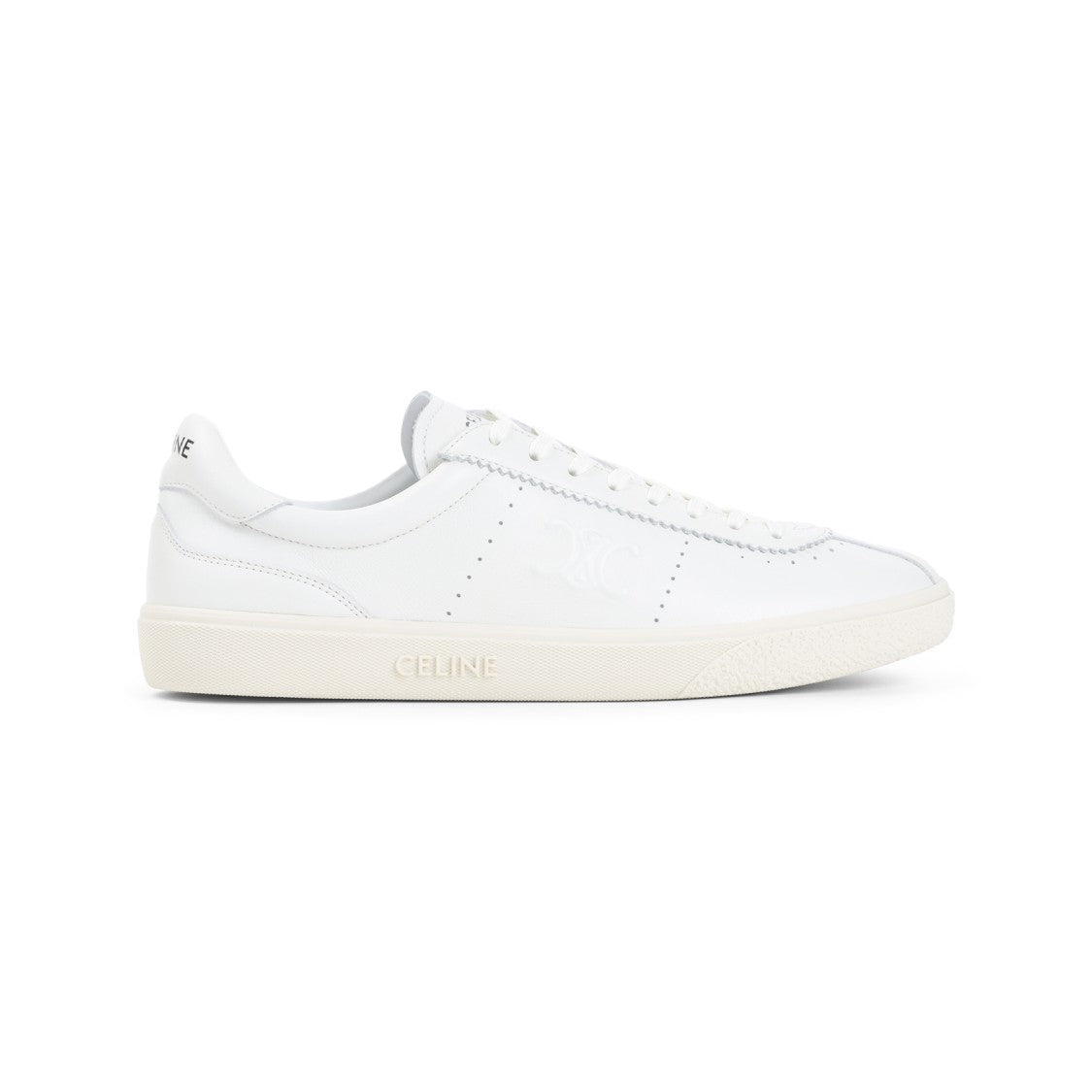 Celine Low Lace-Up Sneakers With Triomphe