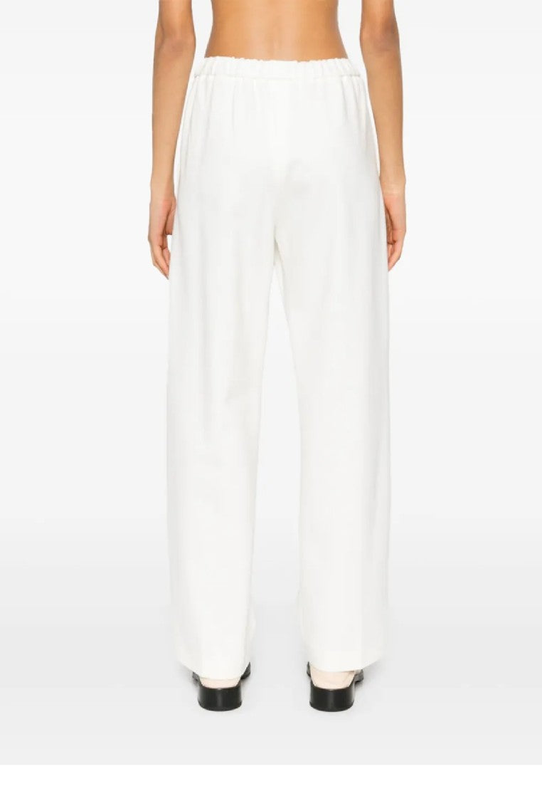 Fabiana Filippi Wide-Leg Relaxed Pants With Elastic Waistband