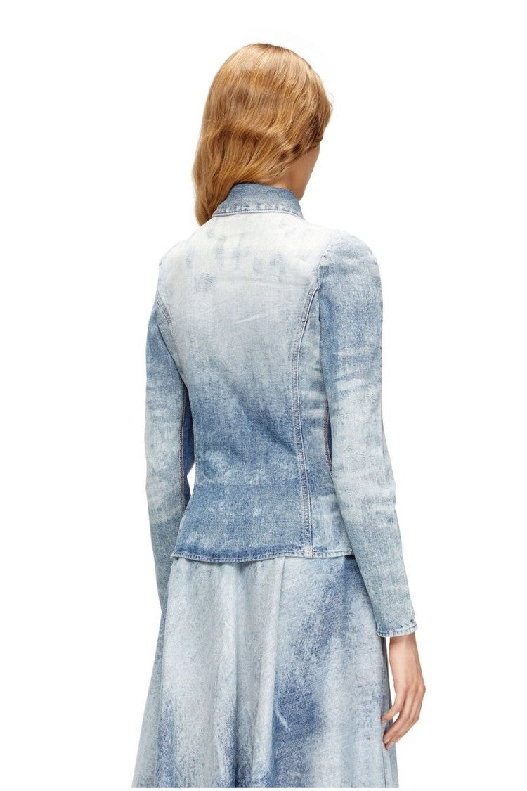 Diesel Blue Cotton Shirt
